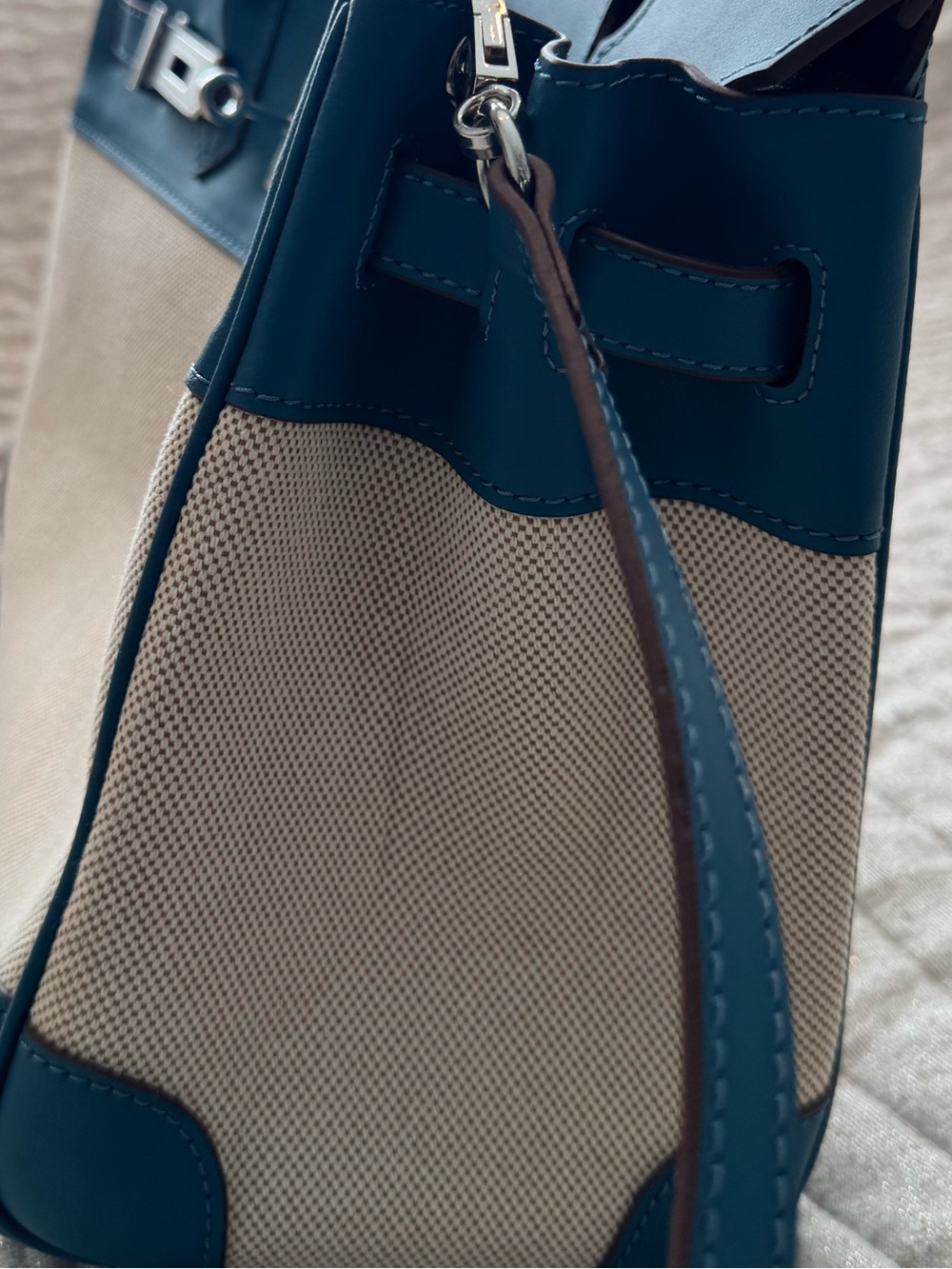 WIRKIN FIRKIN BAG WITH SILVER HARDWARE!! Hard To Find!! BETHENNY FRANKEL FAVE! - Picture 4 of 7